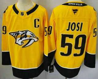 Men's Nashville Predators #59 Roman Josi Yellow Authentic Jersey,We sell and wholesale Men's Nashville Predators #59 Roman Josi Yellow Authentic Jersey on line form chian!